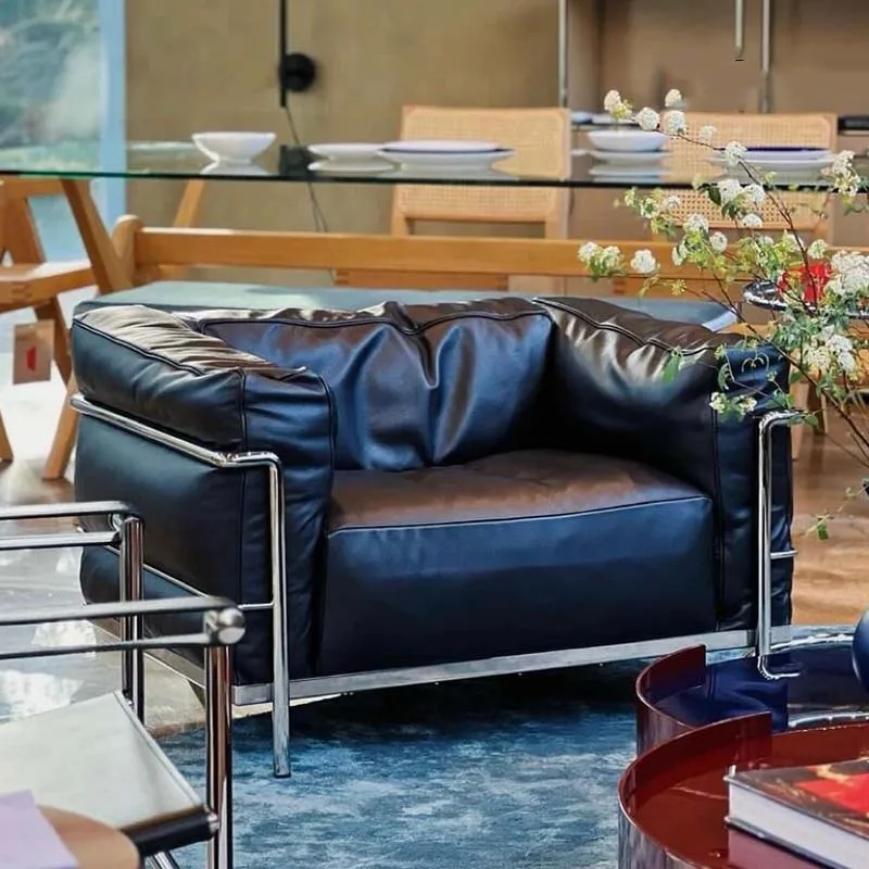 Service Black Luxury Sofa Leat - Home Improvement And Services 评论和价格
