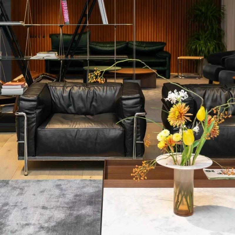 Service Black Luxury Sofa Leat - Home Improvement And Services 评论和价格
